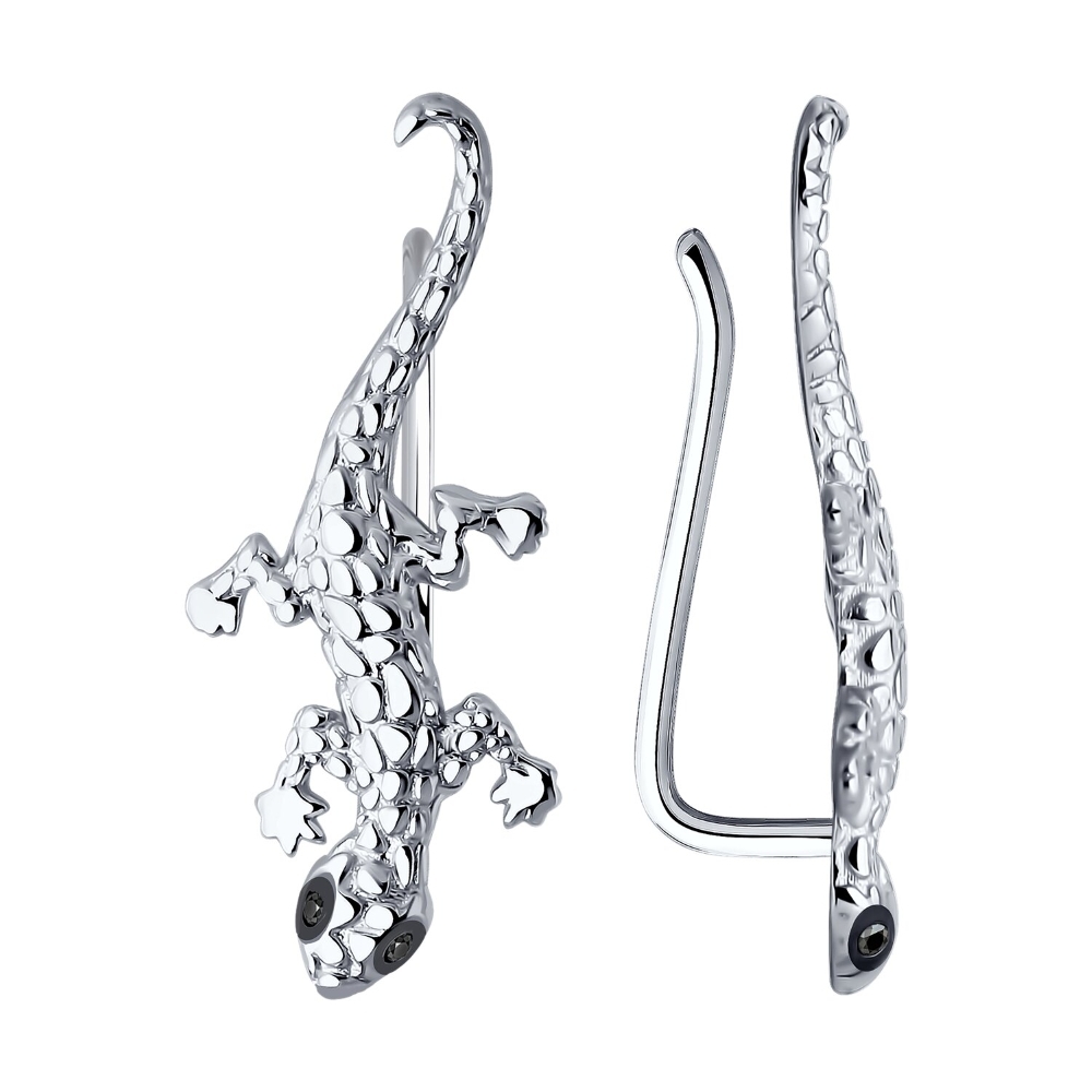 Náušnice  zo striebra s kameňmi Kubický zirkón