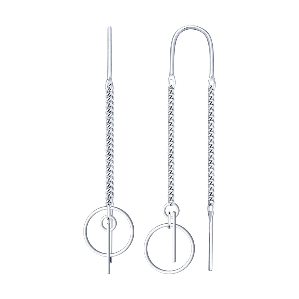 Náušnice z strieborný  bez kamienkov