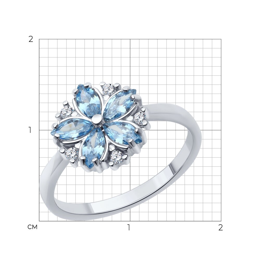 Prsteň z strieborný s kameňmi Kubický zirkón