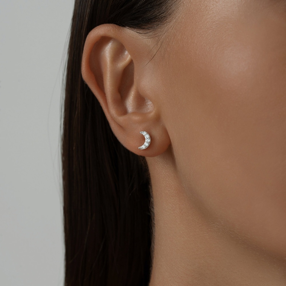 Strieborné náušnice s kubickým zirkónom