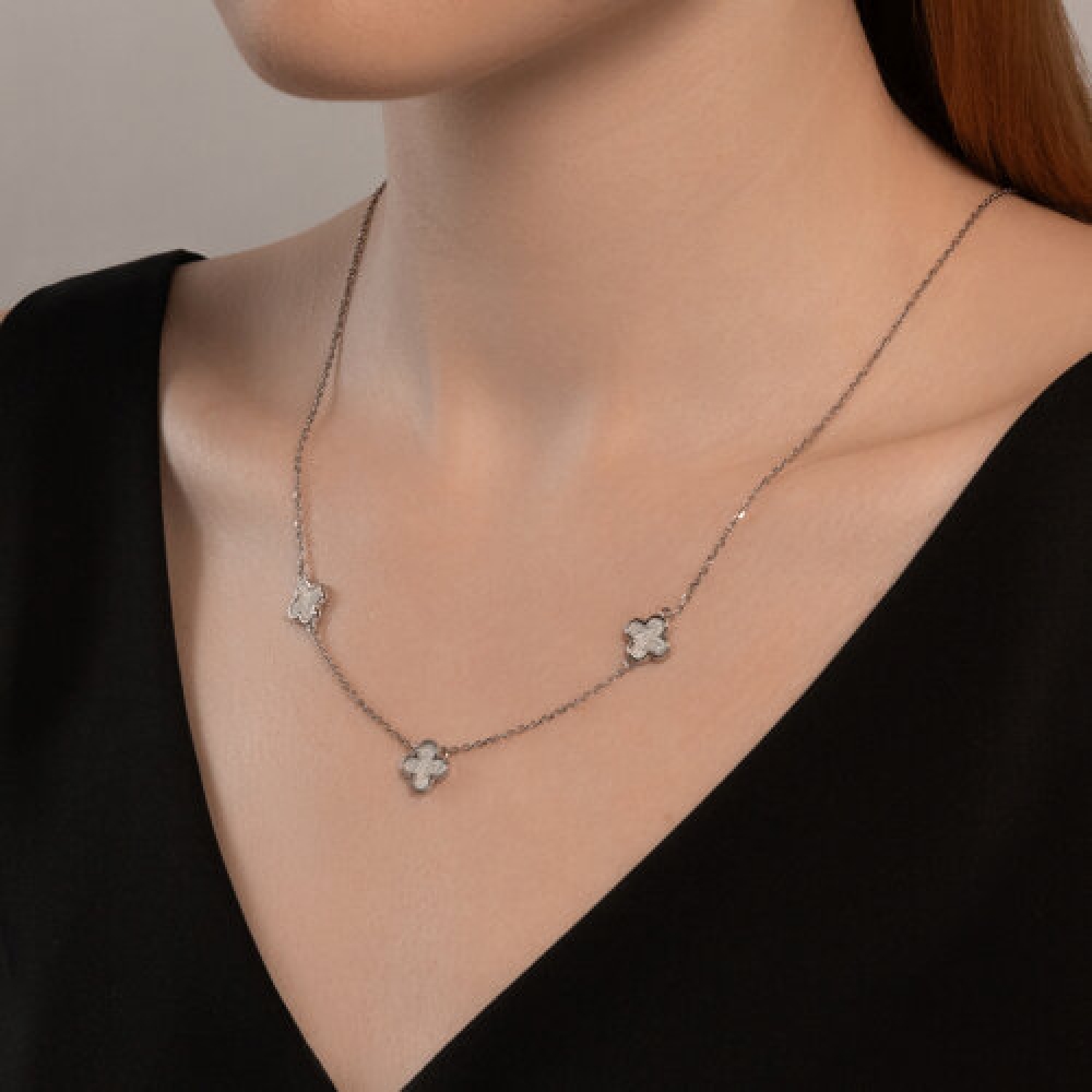 Náhrdelník  zo striebra s kameňmi Enamel