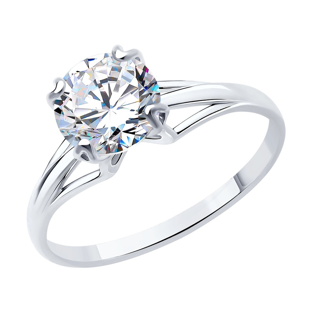 Prsteň z strieborný s kameňmi Kubický zirkón