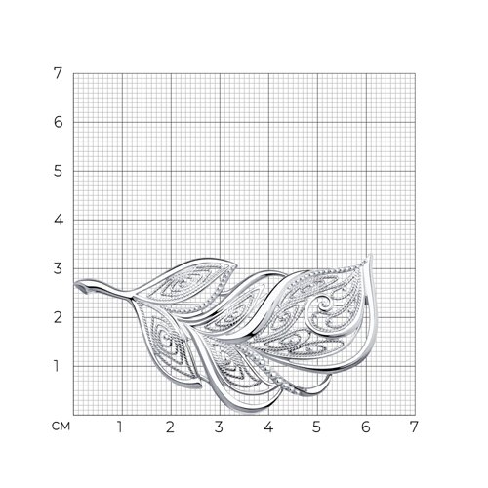 Brošňa zo striebra 925