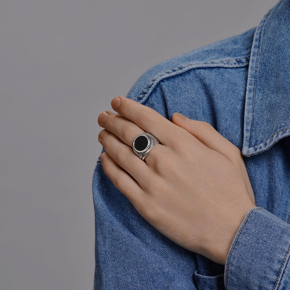 Prsteň zo striebra s kameňmi Nano ametyst