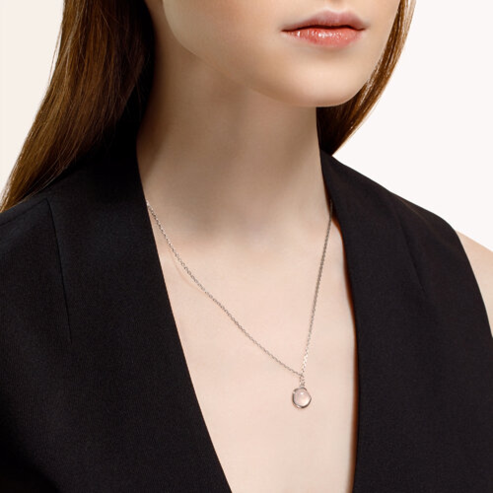 Náhrdelník  zo striebra s kameňmi Kremeň