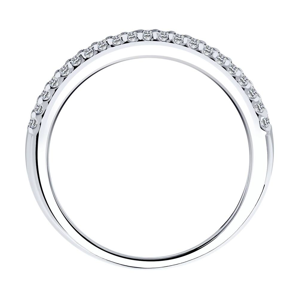 Strieborný prsteň s kubickým zirkónom