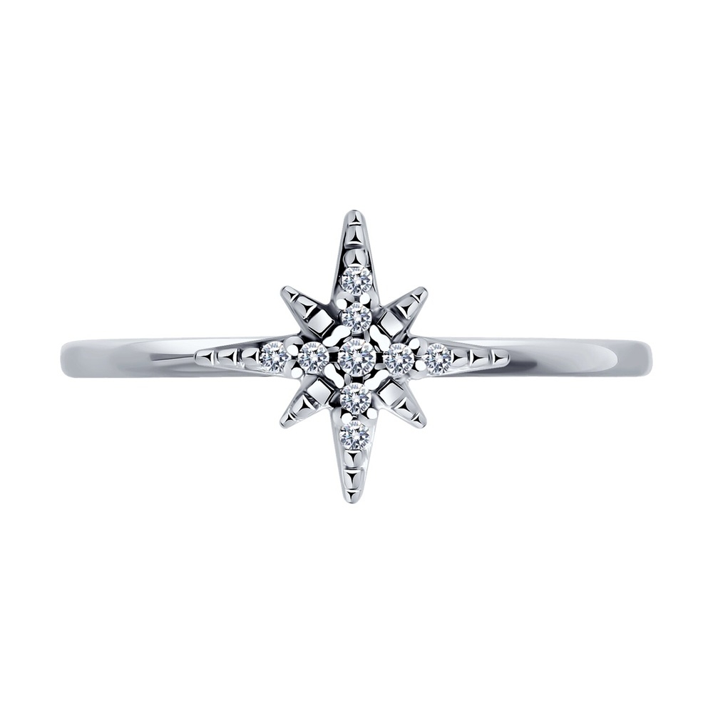 Strieborný prsteň s kubickým zirkónom