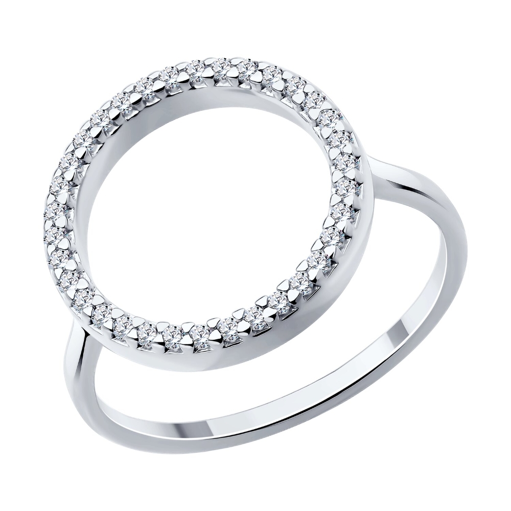 Prsteň z strieborný s kameňmi Kubický zirkón