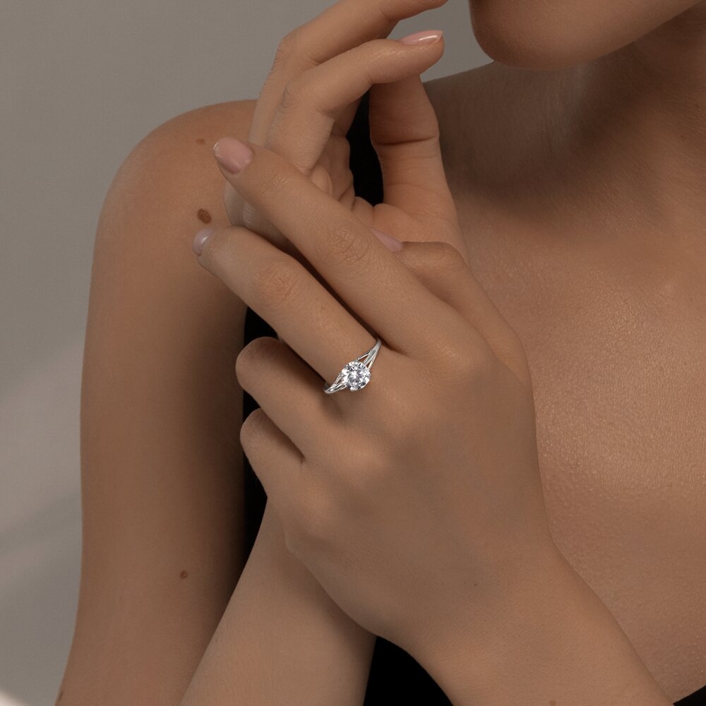 Prsteň z strieborný s kameňmi Kubický zirkón