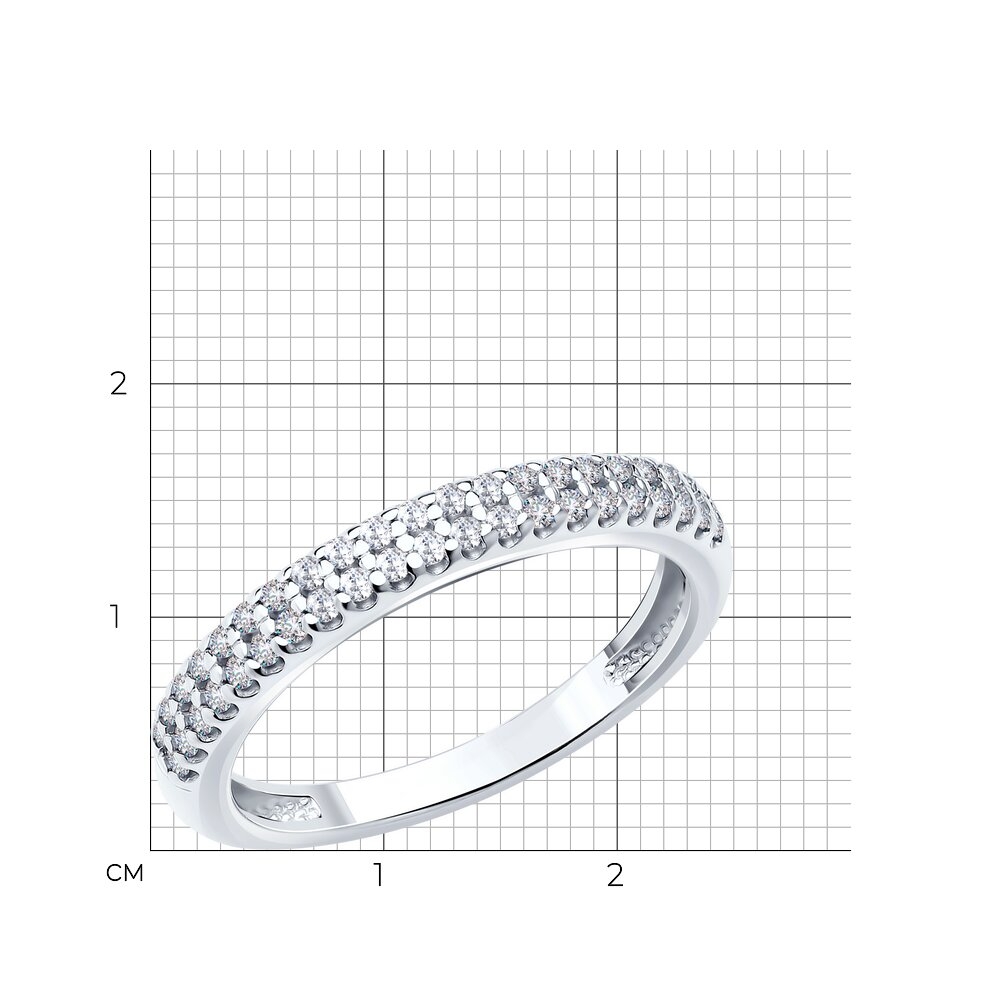 Strieborný prsteň s kubickým zirkónom