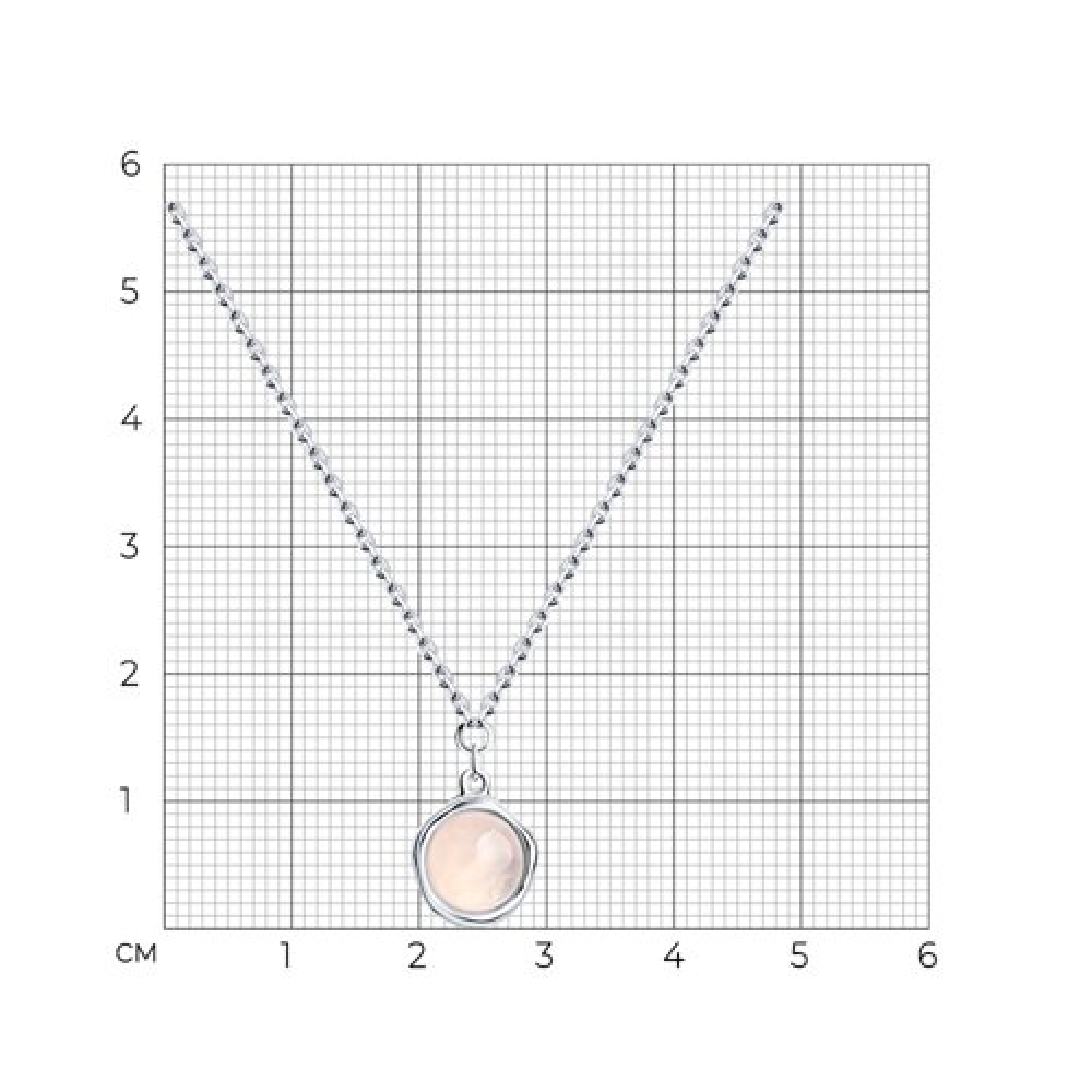 Náhrdelník  zo striebra s kameňmi Kremeň