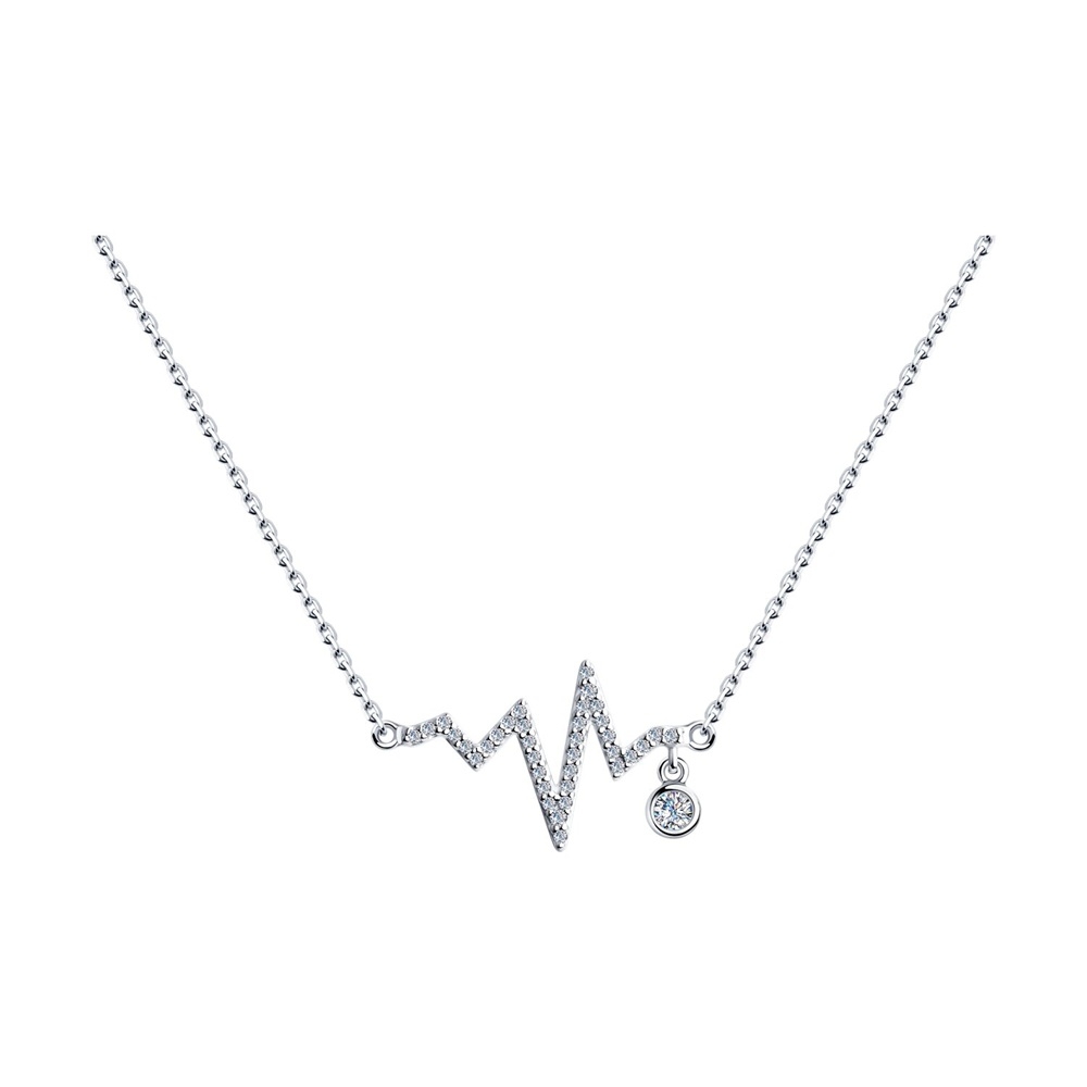 Náhrdelník  zo striebra s kameňmi Kubický zirkón