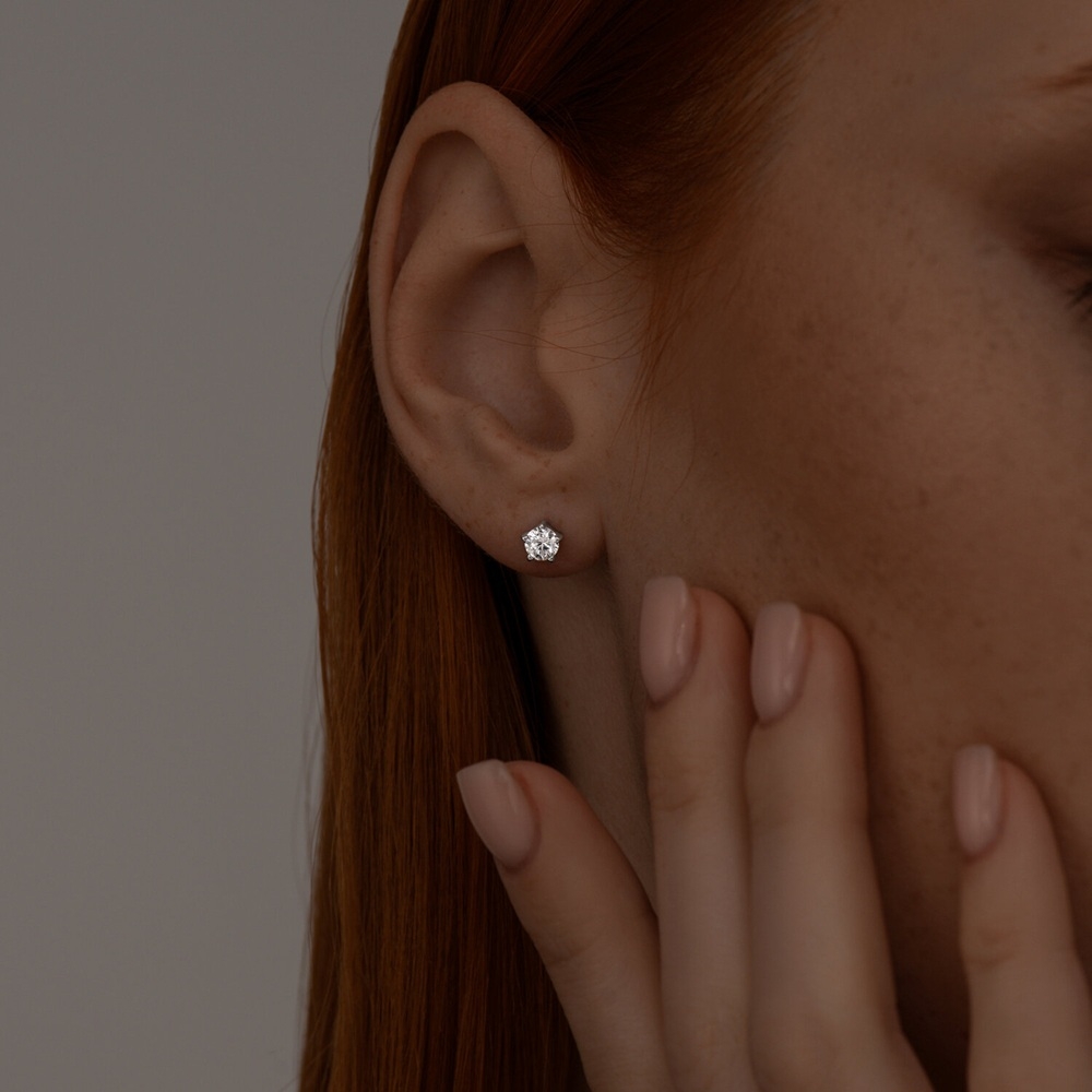 Strieborné náušnice s kubickým zirkónom