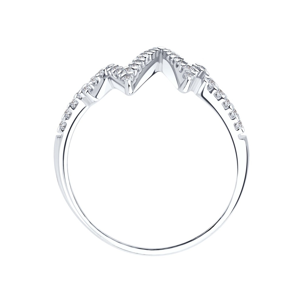 Prsteň  zo striebra s kameňmi Kubický zirkón