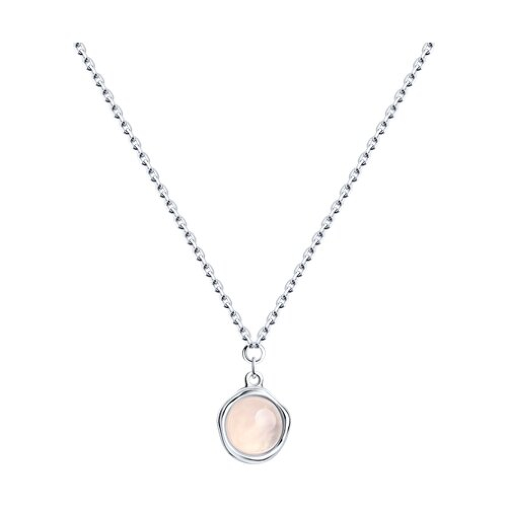 Náhrdelník  zo striebra s kameňmi Kremeň