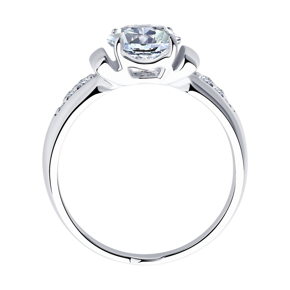 Prsteň z strieborný s kameňmi Kubický zirkón