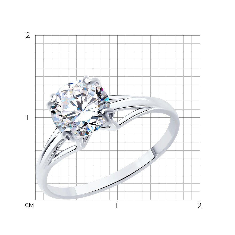 Prsteň z strieborný s kameňmi Kubický zirkón