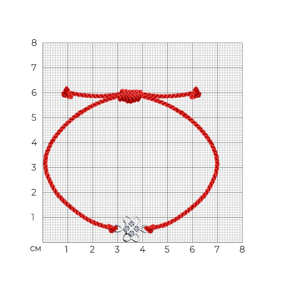 Náramok  zo striebra s kameňmi Kubický zirkón, Textilné