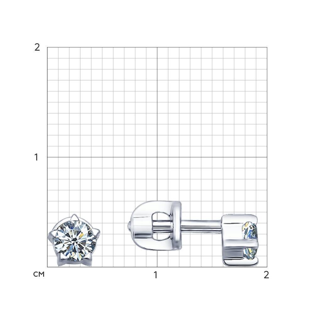 Strieborné náušnice s kubickým zirkónom