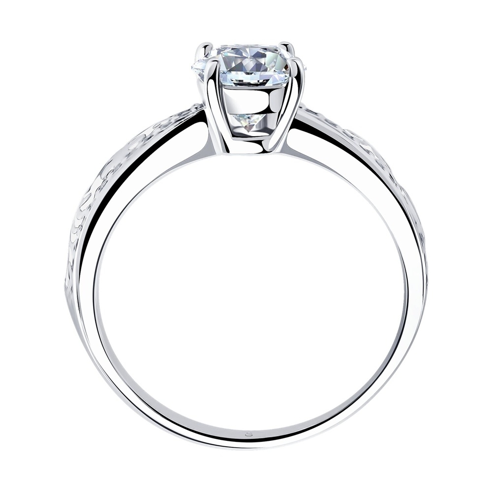 Prsteň z strieborný s kameňmi Kubický zirkón, Enamel