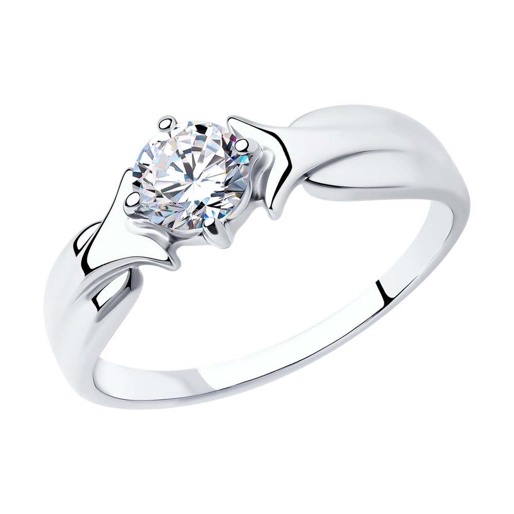 Prsteň  striebras kameňmi Kubický zirkón