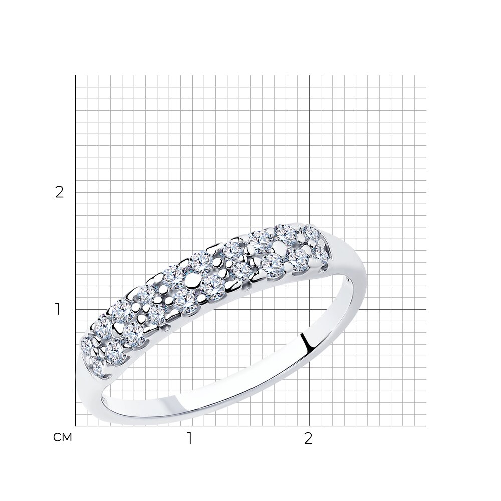 Prsteň  zo striebra s kameňmi Kubický zirkón