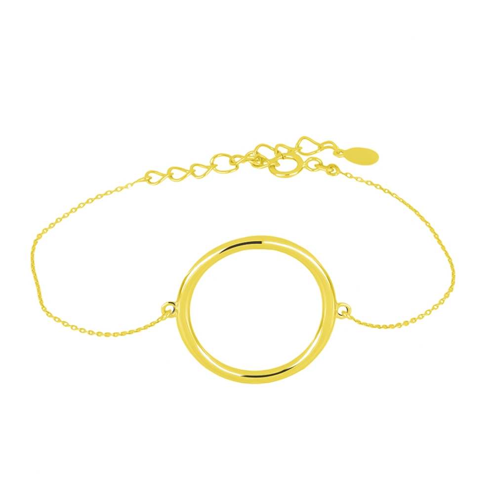 Náramok z zlata žltá bez kamienkov