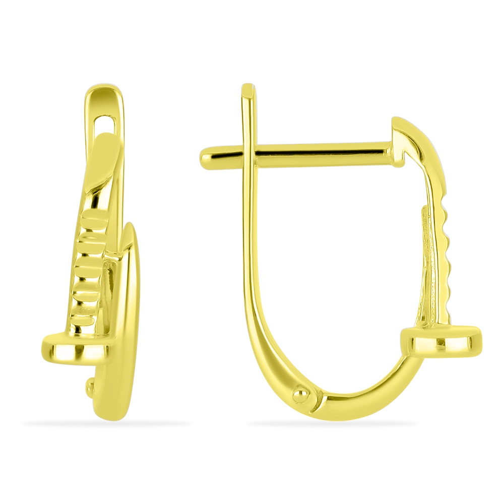 Náušnice zo žltého zlata