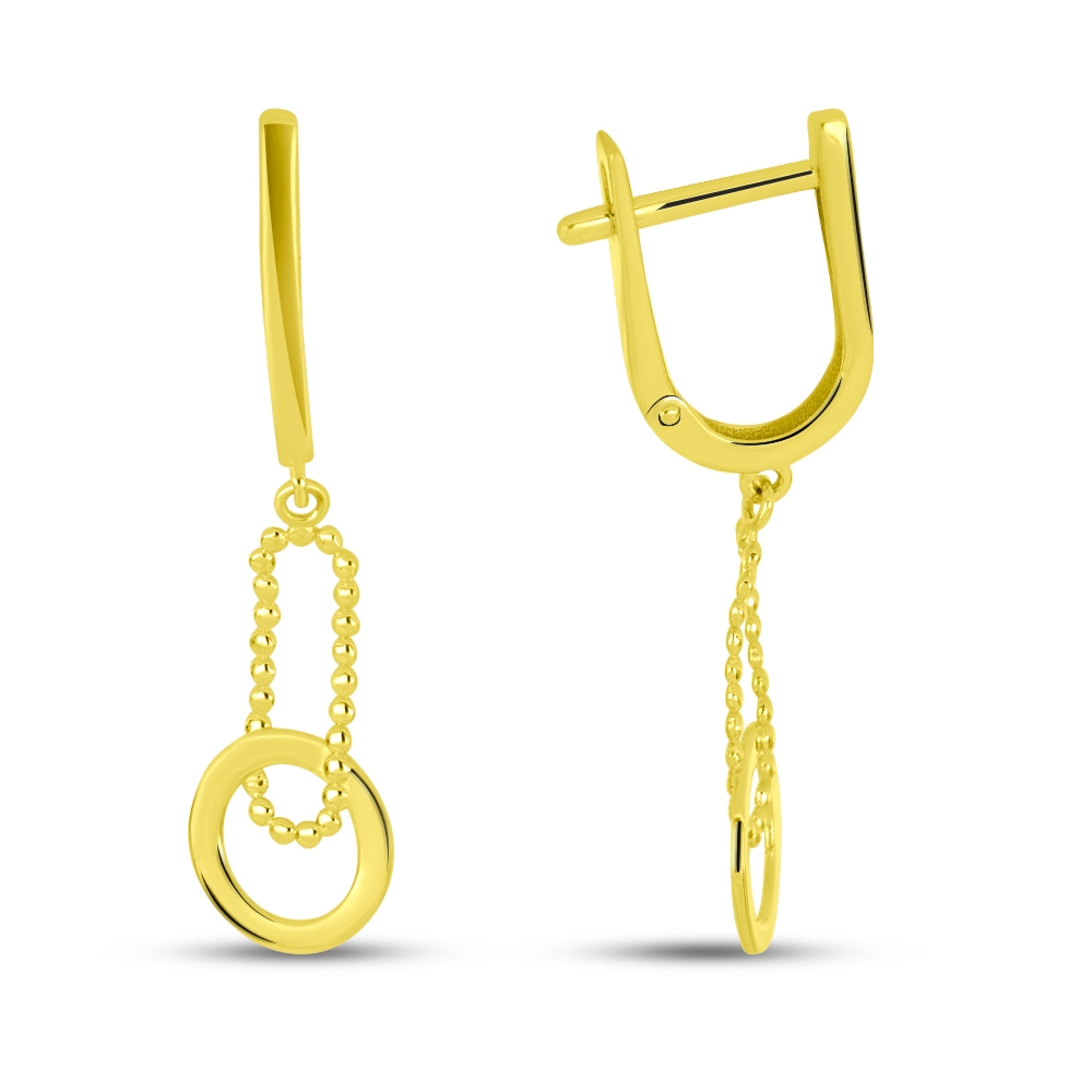 Náušnice zo žltého zlata