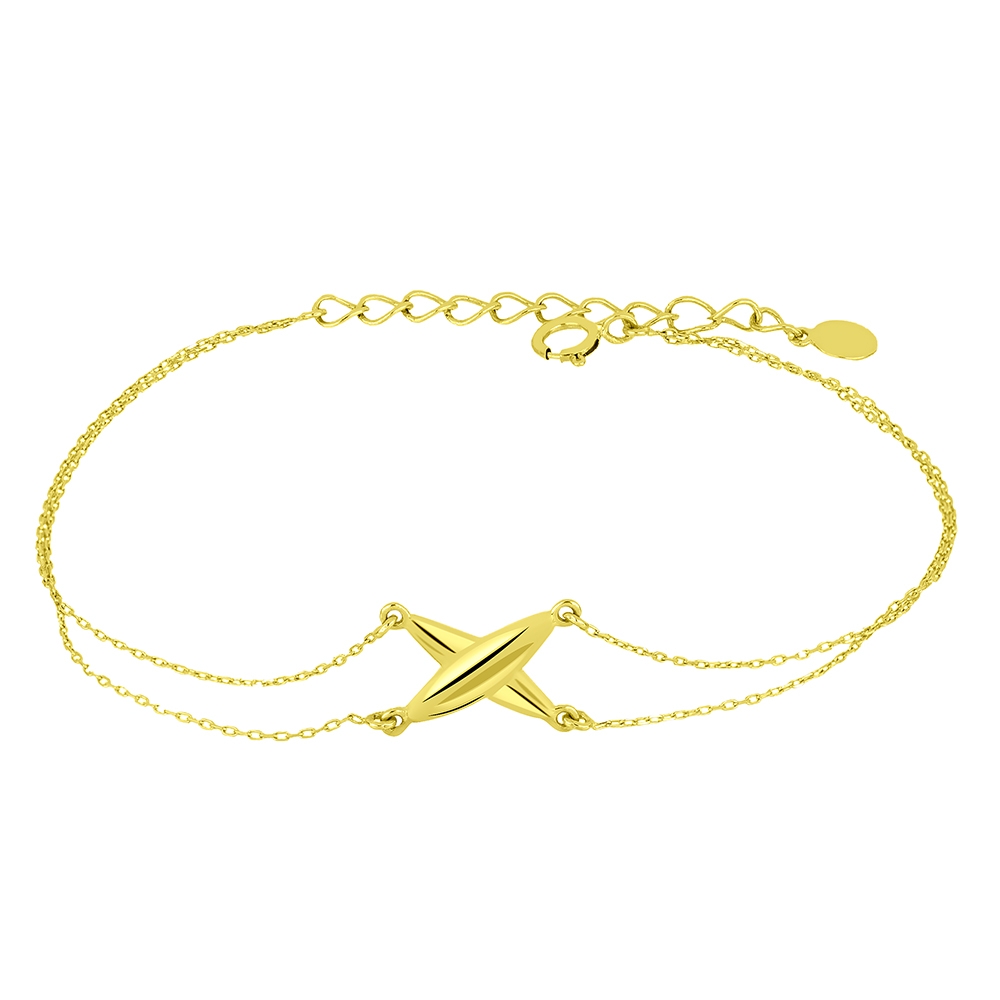 Náramok z bieleho a zo žltého zlata