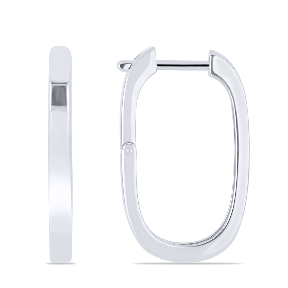 Náušnice z bieleho zlata