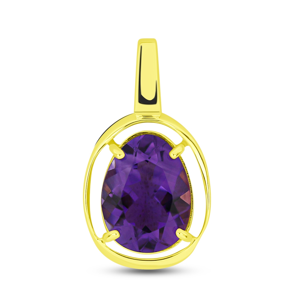 Prívesok zo žltého zlata s kameňmi