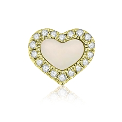 Prívesok zo žltého zlata s kameňmi Diamant, Perla