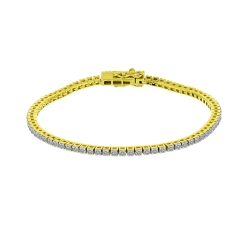 Náramok zo žltého zlata s kameňmi DIAMANT