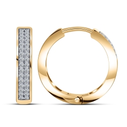 Náušnice z ružového zlata s kameňmi SYN ZIRKÓN 5A- BIELY