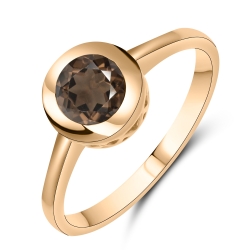 Prsteň z ružového zlata s kameňmi ZÁHNEDA