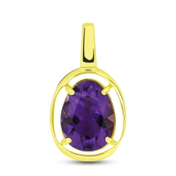 Prívesok zo žltého zlata s kameňmi