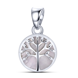 Prívesok  zo striebra s kameňmi PERLEŤ