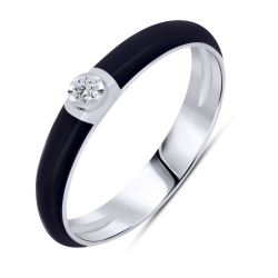 Prsteň  zo striebra s kameňmi SYN ZIRKÓN 5A- BIELY